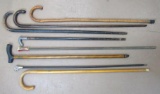 Grouping of Antique Canes & Walking Sticks