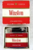 Vintage Ca. 1960's Winston Cigarettes Crown Advertising Lighter MIB