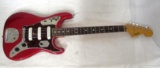 Rare Fender USA Parallel Universe Jaguar Stratocaster 6 String Electric Guitar (Candy Apple Red)