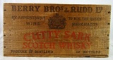 Antique Cutty Sark Scotch Whisky Wooden Shipping Crate
