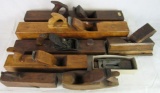 Excellent Grouping of Antique Wood Planes w/ Extra Cutters
