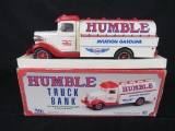 Marx Humble Aviation Gasoline Delivery Truck Bank in Original Box