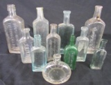 Excellent Lot (11) Antique Glass Bottles (Mostly Medicine & Elixirs)