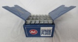 Vintage AC Spark Plugs Fire Ring Metal Catalog Rack