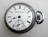 Antique Elgin BW Raymond 15J Size 18 Pocket Watch w/ Railroad Case