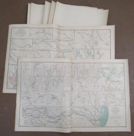 Group of (20) 1895 Civil War Maps