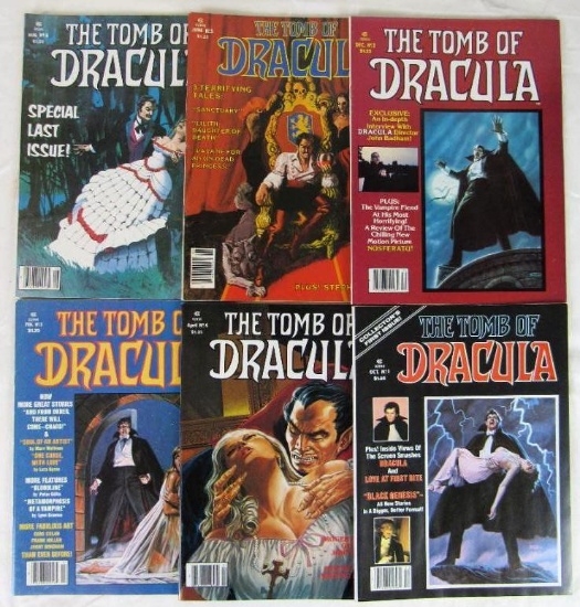 Tomb of Dracula (1979, Marvel Magazines) #1, 2, 3, 4, 5, 6