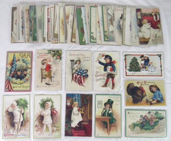 Lot (70) Antique Ellen Clapsaddle Postcards