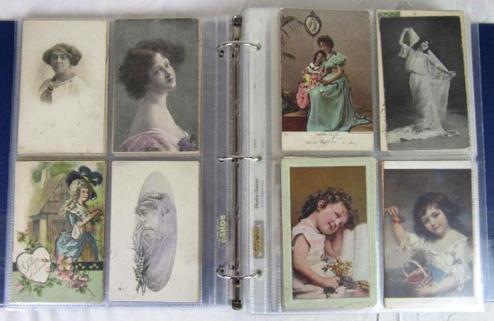 Estate Album (260+) Antique Mostly 1910 Postcards