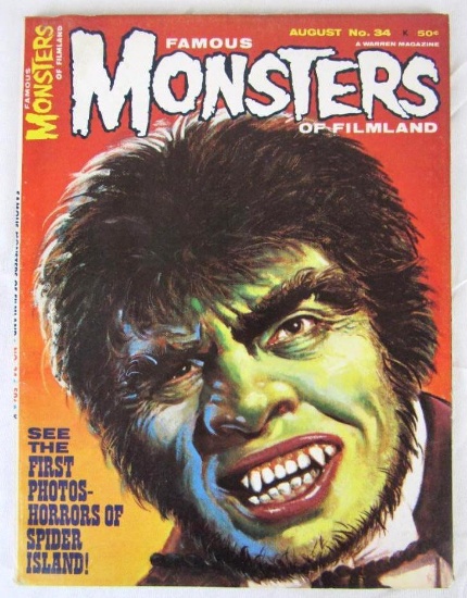 Famous Monsters of Filmland #34 (1965) Warren Silver Age Horror
