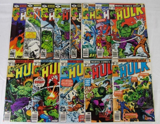 Incredible Hulk Bronze Age Lot (13) #215-240