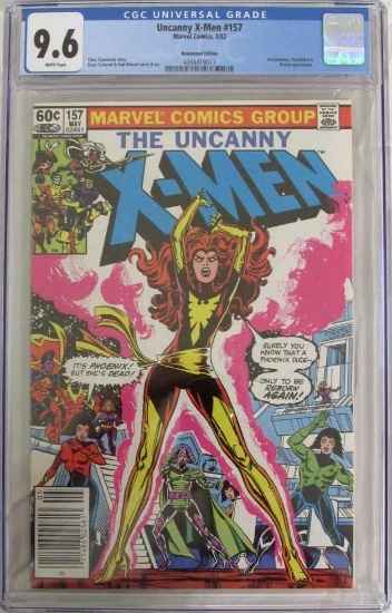 Uncanny X-Men #157 (1982) Bronze Age Dark Phoenix! Newsstand CGC 9.6