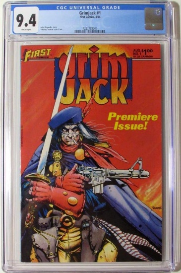 Grimjack #1 (1984) First Comics Key 1st Solo Title CGC 9.4