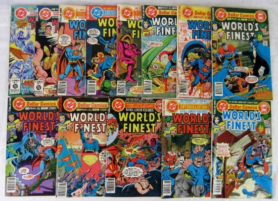 Worlds Finest Bronze Age Giant Lot (13) Diff. Batman/ Superman