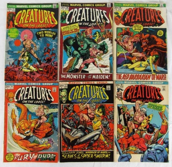 Creatures on the Loose #16, 17, 18, 19, 20, 21 Bronze Age Marvel Horror