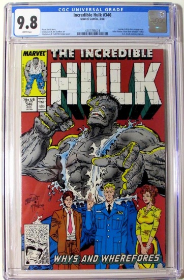 Incredible Hulk #346 (1988) Classic Todd McFarlane Cover CGC 9.8