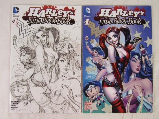 Harley's Little Black Book #1 (2016) J. Scott Cambell Color & Sketch Variants