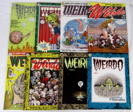 Weirdo Magazine (1981) R. Crumb Adult/Underground Lot (8) All 1st Print