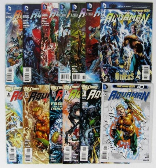 Aquaman 0-1-13 (2011) DC Comics (Lot of 13)