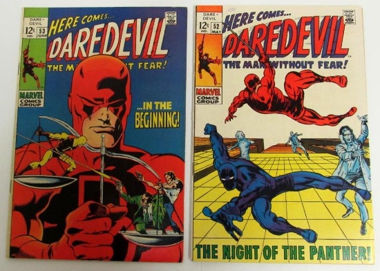 Daredevil #52 & 53 (1969) Silver Age Lot