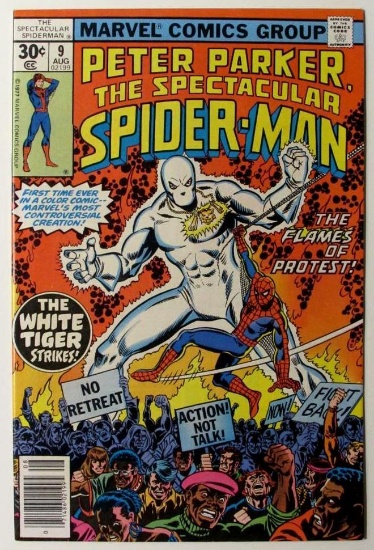 Spectacular Spider-Man #9 (1977) Key 1st White Tiger
