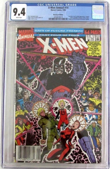 X-Men Annual #14 (1990) Key 1st Appearance Gambit/ Newsstand CGC 9.4