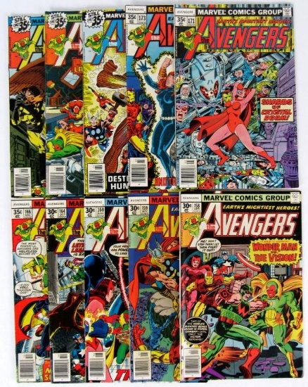 Avengers Bronze Age Lot (10 Diff) #158-179