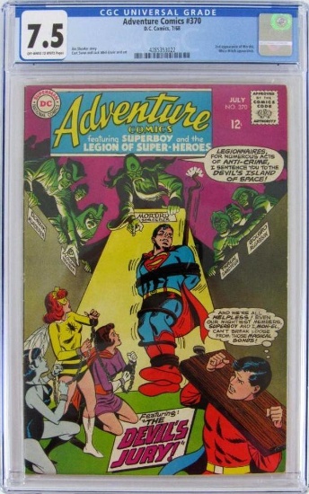 Adventure Comics #370 (1968) Silver Age White Witch/ Mordru CGC 7.5