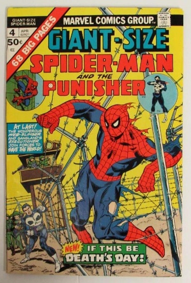 Giant Size Spider-Man #4 (1975) Bronze Age Key/ Early Punisher/ 1st Battle Van
