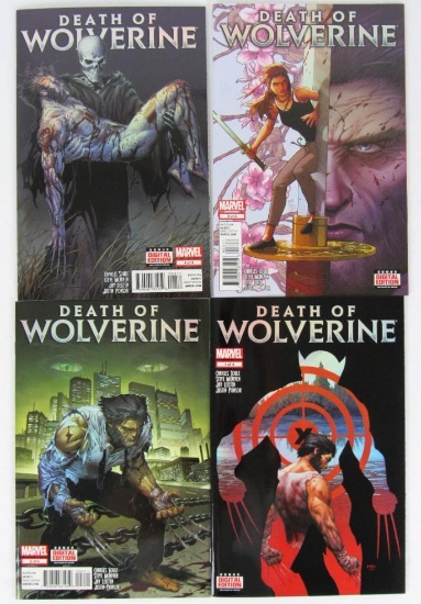 Death of Wolverine (2014) #1, 2, 3, 4 Set/ Holo-Foil Covers