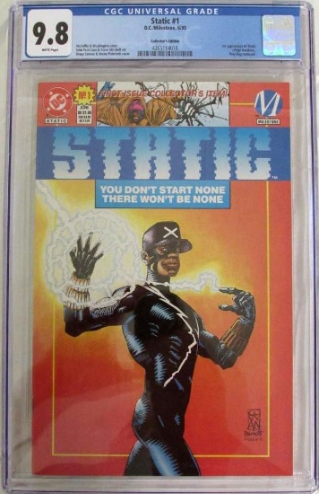 Static #1 (1993) Key 1st Appearance Virgil Hawkins CGC 9.8 Gem!
