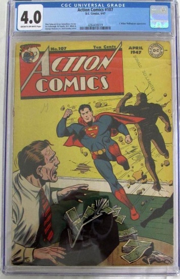 Action Comics #107 (1947) Golden Age Superman! CGC 4.0
