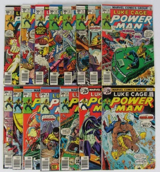 Luke Cage Power Man Bronze Age Lot (15 Diff.) #31-47