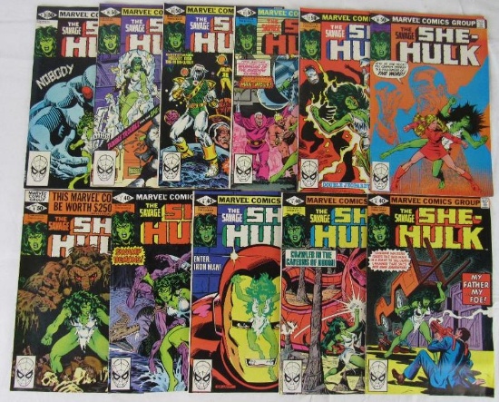 Savage She-Hulk Bronze Age Lot (11 Diff. Issues)