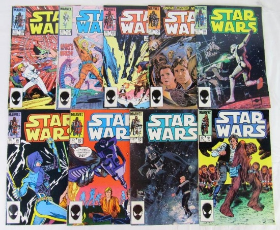 Star Wars Marvel Lot #91, 92, 93, 96, 98, 100, 101, 102, 104 Late Issues