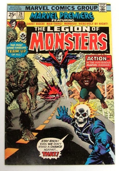 Marvel Premiere #28 (1976) Key 1st Appearance Legion of Monsters