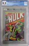 Marvel Milestone: Incredible Hulk #181 (Reprints 1st Appearance Wolverine) CGC 9.2