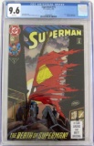 Superman #75 (1993) Key Death of Superman/ 1st Print CGC 9.6