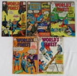 Worlds Finest Silver Age Lot #154, 155, 157, 168, 174 Batman/ Superman