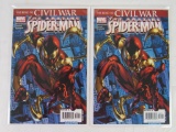 (2) Amazing Spider-Man #529 (2006) Key 1st App. Iron Spider