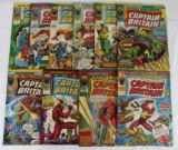 Captain Britain (1976) Lot including #1 & #8 (1st Psylocke)