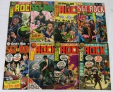 Lot (8) Late Silver Age Our Army at War/ Sgt. Rock