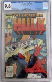 Incredible Hulk #349 (1988) Classic Spider-Man Copper Age Appearance CGC 9.6