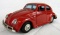 Outstanding Vintage Bandai Japan Tin Battery Op Volkswagen Bug w/ Visible Engine