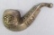 Outstanding 1850's Kaufmann Bros & Bondy Metal Smoking Pipe Advertising Paperweight