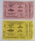 Muhammad Ali/Chuck Wepner (2) 1975 Boxing Tickets