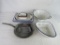 Grouping of Antique Metal Enamelware Kitchen Items