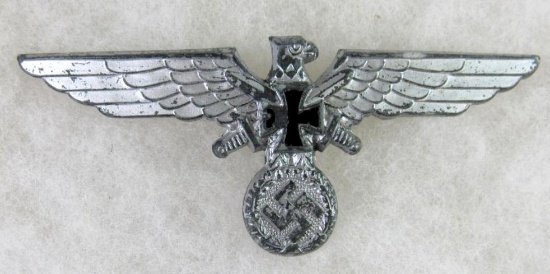 Large WWII Nazi Veteran's League Metal Hat Eagle