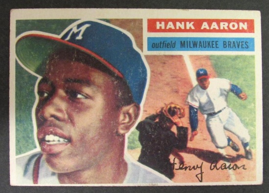1956 Topps #31 Hank Aaron Baseball Card