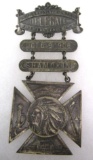Rare Antique 1908 Pennsylvania Fireman's Assoc. Delegate Ladder Badge
